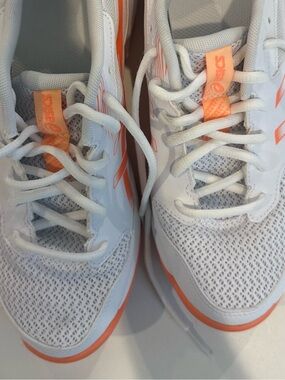 ASICS GEL-Rocket 12 Women’s 9 White Vivid Coral Volleyball Court Shoes